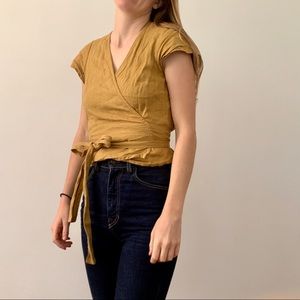 notPERFECTLINEN madrid wrap top